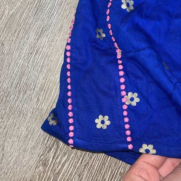 New Nat Mini Boden blue flower romper size 8 9 girls - Picture 2 of 4